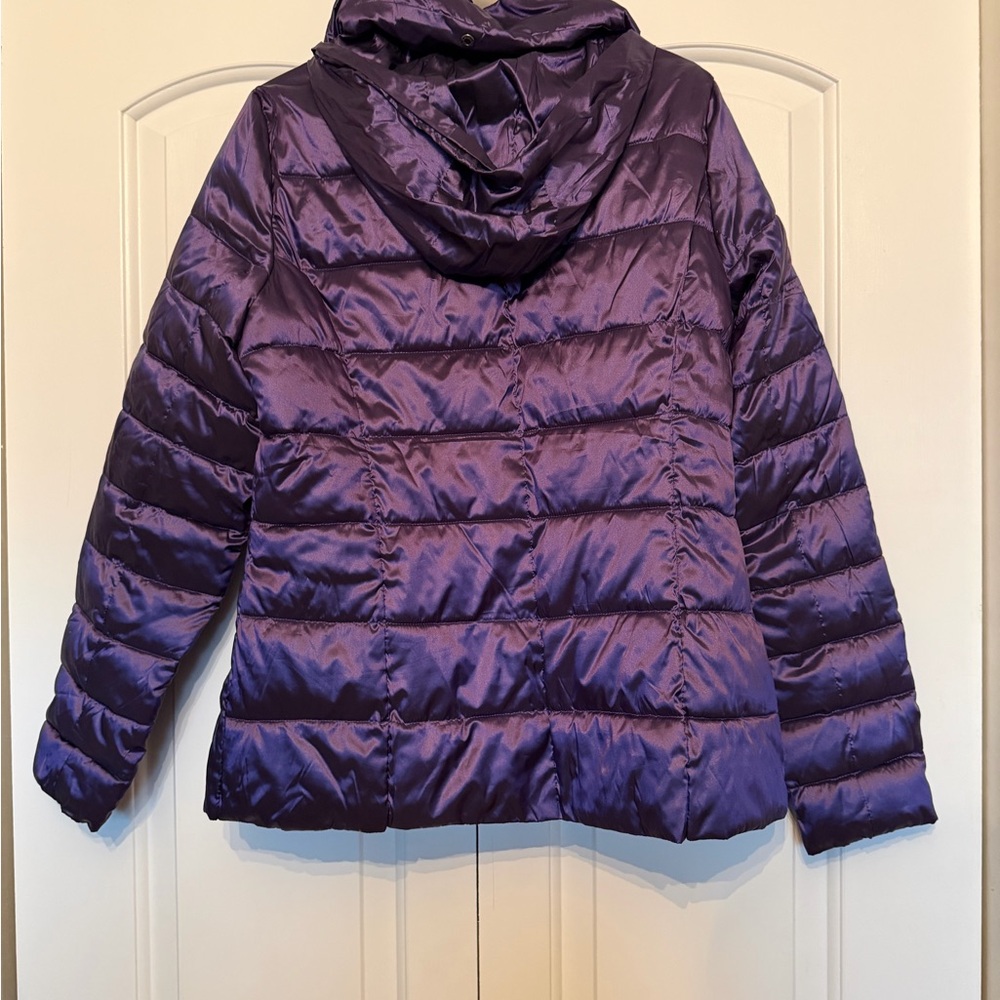 a.n.a Shiny Purple Packable Jacket - Picture 4 of 4